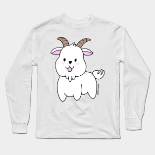 With my goat I will run Long Sleeve T-Shirt